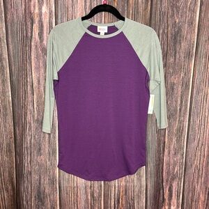LuLaRoe Randy Raglan 3/4 Sleeve Shirt
